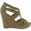 image:imageOver The Toe Cross Strap Block Heel Open Toe Dress SandalBeige3