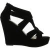 image:imageOver The Toe Cross Strap Block Heel Open Toe Dress SandalBlack3