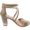 image:imageOver The Toe Cross Strap Block Heel Open Toe Dress SandalChampagne