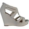 image:imageOver The Toe Cross Strap Block Heel Open Toe Dress SandalWhite3