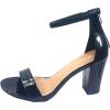 image:imageOver the Toe Strap Ankle Wrap Strap Heel Open Toe Medium Heel Black Patent 10