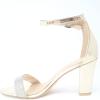 image:imageOver the Toe Strap Ankle Wrap Strap Heel Open Toe Medium Heel GOLD17 8