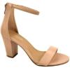 image:imageOver the Toe Strap Ankle Wrap Strap Heel Open Toe Medium Heel Nude 10