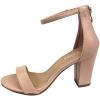 image:imageOver the Toe Strap Ankle Wrap Strap Heel Open Toe Medium Heel Nude 10