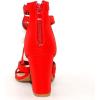 image:imageOver the Toe Strap Ankle Wrap Strap Heel Open Toe Medium HeelRed66