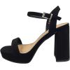 image:imagePlatform Chunky Heel Open Toe Sandal Ankle StrapBlack