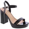 image:imagePlatform Chunky Heel Open Toe Sandal Ankle StrapBlack Patent