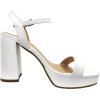 image:imagePlatform Chunky Heel Open Toe Sandal Ankle StrapWhite