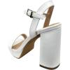 image:imagePlatform Chunky Heel Open Toe Sandal Ankle StrapWhite