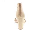image:imageTOP MODA Hannah1 Ankle Strap Dressy High Heel Sandal Nonslip Sole For Wedding Party Prom Evening Wear or Any Occasion Sleek Style Block Heel SandalsBeige Raffia
