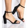 image:imageTOP MODA Hannah1 Ankle Strap Dressy High Heel Sandal Nonslip Sole For Wedding Party Prom Evening Wear or Any Occasion Sleek Style Block Heel SandalsBlack
