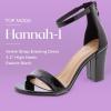 image:imageTOP MODA Hannah1 Ankle Strap Dressy High Heel Sandal Nonslip Sole For Wedding Party Prom Evening Wear or Any Occasion Sleek Style Block Heel SandalsBlack Patent