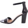 image:imageTOP MODA Hannah1 Ankle Strap Dressy High Heel Sandal Nonslip Sole For Wedding Party Prom Evening Wear or Any Occasion Sleek Style Block Heel SandalsBlack Patent