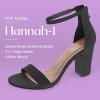 image:imageTOP MODA Hannah1 Ankle Strap Dressy High Heel Sandal Nonslip Sole For Wedding Party Prom Evening Wear or Any Occasion Sleek Style Block Heel SandalsBlack Glitter