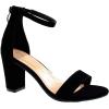 image:imageTOP MODA Hannah1 Ankle Strap Dressy High Heel Sandal Nonslip Sole For Wedding Party Prom Evening Wear or Any Occasion Sleek Style Block Heel SandalsBlack