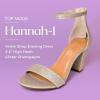 image:imageTOP MODA Hannah1 Ankle Strap Dressy High Heel Sandal Nonslip Sole For Wedding Party Prom Evening Wear or Any Occasion Sleek Style Block Heel SandalsChampagne