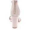 image:imageTOP MODA Hannah1 Ankle Strap Dressy High Heel Sandal Nonslip Sole For Wedding Party Prom Evening Wear or Any Occasion Sleek Style Block Heel SandalsIvory Patent