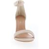 image:imageTOP MODA Hannah1 Ankle Strap Dressy High Heel Sandal Nonslip Sole For Wedding Party Prom Evening Wear or Any Occasion Sleek Style Block Heel SandalsIvory Pu