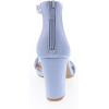 image:imageTOP MODA Hannah1 Ankle Strap Dressy High Heel Sandal Nonslip Sole For Wedding Party Prom Evening Wear or Any Occasion Sleek Style Block Heel SandalsLight Blue Pu