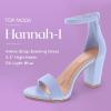 image:imageTOP MODA Hannah1 Ankle Strap Dressy High Heel Sandal Nonslip Sole For Wedding Party Prom Evening Wear or Any Occasion Sleek Style Block Heel SandalsLight Blue Pu