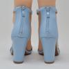 image:imageTOP MODA Hannah1 Ankle Strap Dressy High Heel Sandal Nonslip Sole For Wedding Party Prom Evening Wear or Any Occasion Sleek Style Block Heel SandalsLt Blue Pu