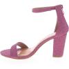 image:imageTOP MODA Hannah1 Ankle Strap Dressy High Heel Sandal Nonslip Sole For Wedding Party Prom Evening Wear or Any Occasion Sleek Style Block Heel SandalsPink Glitter