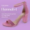 image:imageTOP MODA Hannah1 Ankle Strap Dressy High Heel Sandal Nonslip Sole For Wedding Party Prom Evening Wear or Any Occasion Sleek Style Block Heel SandalsPink Glitter