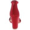 image:imageTOP MODA Hannah1 Ankle Strap Dressy High Heel Sandal Nonslip Sole For Wedding Party Prom Evening Wear or Any Occasion Sleek Style Block Heel SandalsRed Nubuck