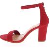 image:imageTOP MODA Hannah1 Ankle Strap Dressy High Heel Sandal Nonslip Sole For Wedding Party Prom Evening Wear or Any Occasion Sleek Style Block Heel SandalsRed Nubuck
