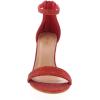 image:imageTOP MODA Hannah1 Ankle Strap Dressy High Heel Sandal Nonslip Sole For Wedding Party Prom Evening Wear or Any Occasion Sleek Style Block Heel SandalsRed Glitter