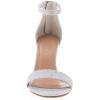 image:imageTOP MODA Hannah1 Ankle Strap Dressy High Heel Sandal Nonslip Sole For Wedding Party Prom Evening Wear or Any Occasion Sleek Style Block Heel SandalsSilver Glitter