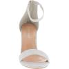 image:imageTOP MODA Hannah1 Ankle Strap Dressy High Heel Sandal Nonslip Sole For Wedding Party Prom Evening Wear or Any Occasion Sleek Style Block Heel SandalsSilver