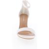 image:imageTOP MODA Hannah1 Ankle Strap Dressy High Heel Sandal Nonslip Sole For Wedding Party Prom Evening Wear or Any Occasion Sleek Style Block Heel SandalsWhite Pu