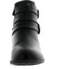 image:imageTOP Moda Cl14 Womens Buckle Straps Stacked Low Heel Ankle BootiesBlack1