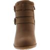 image:imageTOP Moda Cl14 Womens Buckle Straps Stacked Low Heel Ankle BootiesKhaki1