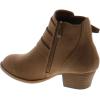 image:imageTOP Moda Cl14 Womens Buckle Straps Stacked Low Heel Ankle BootiesKhaki1