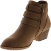 image:imageTOP Moda Cl14 Womens Buckle Straps Stacked Low Heel Ankle BootiesKhaki1