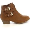 image:imageTOP Moda Cl14 Womens Buckle Straps Stacked Low Heel Ankle BootiesTanc