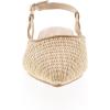 image:imageTOP Moda Comfort Garner56 Women Pointed Toe flat slingback Raffia SandalsCamel