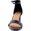 image:imageTOP Moda Darcie1 Ankle Strap Dressy High Heel Sandal Nonslip Sole For Wedding Party Prom Evening Wear or Any Occasion Sleek Style Block Heel SandalsBlack Patent