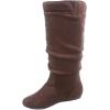 image:imageTOP Moda Data1 Womens Shoes Cute amp Comfort Round Toe Flat Heel Slouchy Mid Calf BootBrown