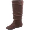 image:imageTOP Moda Data1 Womens Shoes Cute amp Comfort Round Toe Flat Heel Slouchy Mid Calf BootBrown