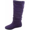 image:imageTOP Moda Data1 Womens Shoes Cute amp Comfort Round Toe Flat Heel Slouchy Mid Calf BootPurple