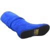 image:imageTOP Moda Data1 Womens Shoes Cute amp Comfort Round Toe Flat Heel Slouchy Mid Calf BootRoyal Blue