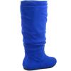 image:imageTOP Moda Data1 Womens Shoes Cute amp Comfort Round Toe Flat Heel Slouchy Mid Calf BootRoyal Blue