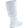 image:imageTOP Moda Data1 Womens Shoes Cute amp Comfort Round Toe Flat Heel Slouchy Mid Calf BootWhite Pu New