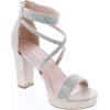 image:imageTOP Moda DressyFormal Sandals High Heel Ankle Strap Open Toe SandalsChampagne