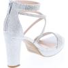 image:imageTOP Moda DressyFormal Sandals High Heel Ankle Strap Open Toe SandalsSilver