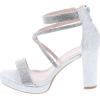 image:imageTOP Moda DressyFormal Sandals High Heel Ankle Strap Open Toe SandalsSilver