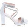 image:imageTOP Moda DressyFormal Sandals High Heel Ankle Strap Open Toe SandalsSilver